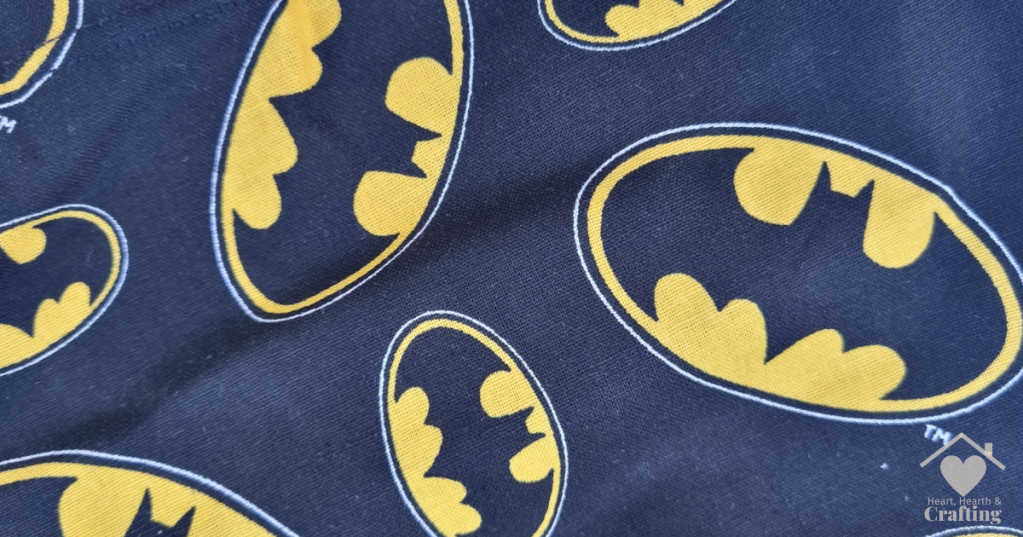 Sewing McCalls 7377 Batman Shorts with a Thrifty Hack